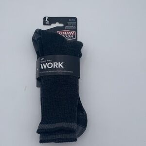 Men's Darn Toughness Black Work Socks size XL/TG
